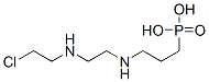 N-(2-chloroethyl)-N'-(3-phosphopropyl)ethylenediamine 结构式