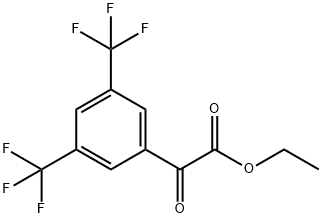 [3,5-双(三氟甲基)苯基](氧代)乙酸乙酯 结构式