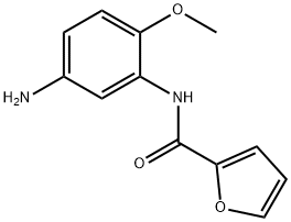 N-(5-氨基-2-甲氧基苯基)呋喃-2-甲酰胺 结构式