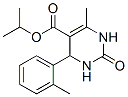 5-Pyrimidinecarboxylicacid,1,2,3,4-tetrahydro-6-methyl-4-(2-methylphenyl)-2-oxo-,1-methylethylester(9CI) 结构式