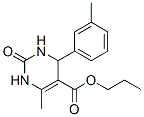 5-Pyrimidinecarboxylicacid,1,2,3,4-tetrahydro-6-methyl-4-(3-methylphenyl)-2-oxo-,propylester(9CI) 结构式