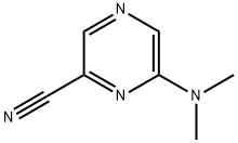 6-(Dimethylamino)pyrazinecarbonitrile 结构式