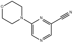 6-吗啉-4-基-吡嗪-2-甲腈 结构式