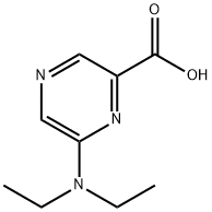 6-(二乙氨基)吡嗪-2-羧酸 结构式