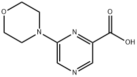 6-(4-吗啉基)吡嗪-2-甲酸 结构式