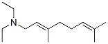 (E)-N,N-Diethyl-3,7-dimethyl-2,6-octadiene-1-amine 结构式