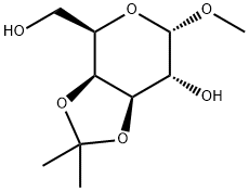 Methyl 3,4-O-Isopropylidene-α-D-galactopyranoside 结构式