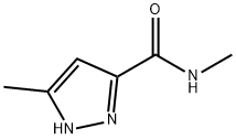 5-甲基-1H-吡唑-3-甲酰胺 结构式