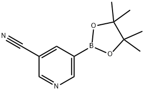 3-氰基吡啶-5-硼酸频哪醇酯 结构式