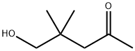 2-Pentanone, 5-hydroxy-4,4-dimethyl- (9CI) 结构式