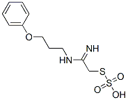 Thiosulfuric acid hydrogen S-[2-imino-2-[(3-phenoxypropyl)amino]ethyl] ester 结构式