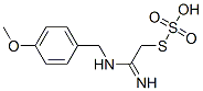 Thiosulfuric acid hydrogen S-[2-imino-2-[[(4-methoxyphenyl)methyl]amino]ethyl] ester 结构式