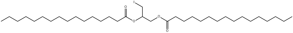 1,2-DIPALMITOYL-3-IODO-RAC-3-DEOXYGLYCEROL 结构式