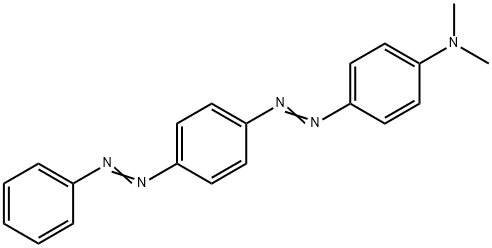 N,N-dimethyl-4-[[4-(phenylazo)phenyl]azo]aniline 结构式