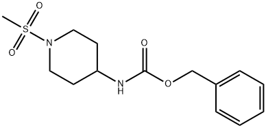 1-甲磺酰基-4-(CBZ-氨基)哌啶 结构式