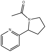 Pyrrolidine,  1-acetyl-2-(2-pyridinyl)-  (9CI) 结构式