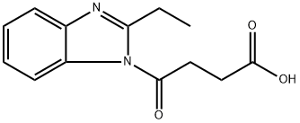 4-(2-ETHYL-BENZOIMIDAZOL-1-YL)-4-OXO-BUTYRIC ACID 结构式