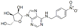 N6-(PARA-NITROBENZYL)ADENOSINE 结构式