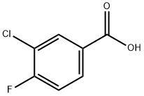 3-氯-4-氟苯甲酸 结构式