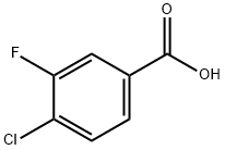 4-氯-3-氟苯甲酸 结构式