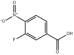 3-氟-4-硝基苯甲酸 结构式