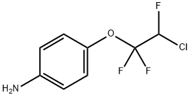 4-(2-氯-1,1,2-三氟乙氧基)苯胺 结构式