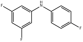 3,5-difluoro-N-(4-fluorophenyl)aniline 结构式