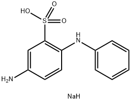 sodium 5-amino-2-anilinobenzenesulphonate  结构式