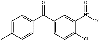 4-氯-4'-甲基-3-硝基二苯甲酮 结构式