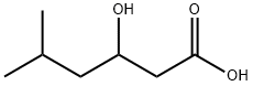 3-hydroxy-5-methyl-hexanoic acid 结构式