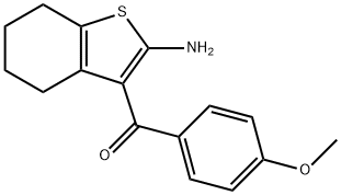 3-(4-甲氧基苯基)-4,5,6,7-四氢-1-苯并噻吩-2-胺 结构式