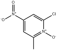 2-氯-6-甲基-4-硝基吡啶 1-氧化 结构式