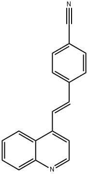 4-[(E)-2-(4-Quinolinyl)ethenyl]benzonitrile 结构式