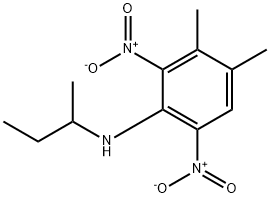 3,4-Dimethyl-N-(1-methylpropyl)-2,6-dinitrobenzenamine 结构式