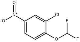 3-氯-4-(二氟甲氧基)硝基苯 结构式