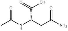N-乙酰-L-天门冬酰胺 结构式