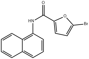 5-溴-N-(萘-1-基)呋喃-2-甲酰胺 结构式