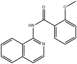 N-(1-Isoquinolyl)-2-methoxybenzamide 结构式