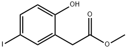 2-(2-羟基-5-碘苯基)乙酸甲酯 结构式