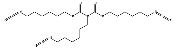 己二异氰酸酯缩二脲 结构式