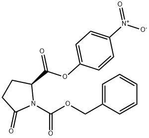 1-苄基2-(4-硝基苯基)(S)-5-氧代吡咯烷-1,2-二羧酸盐 结构式