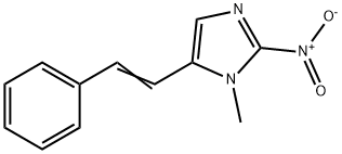 1-Methyl-2-nitro-5-styryl-1H-imidazole 结构式