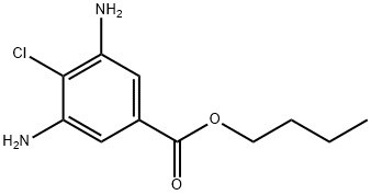 3,5-Diamino-4-chlorobenzoic acid butyl ester 结构式