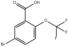 5-溴-2-(三氟甲氧基)苯甲酸 结构式