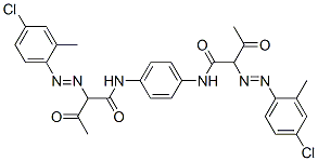 N,N'-1,4-phenylenebis[[2-(4-chloro-o-tolyl)azo]-3-oxobutyramide] 结构式