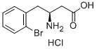 (S)-3-氨基-4-(2-溴苯基)-丁酸盐酸盐 结构式