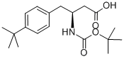 N-叔丁氧羰基-(S)-3-氨基-4-(4-叔丁基苯基)丁酸 结构式