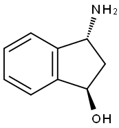 1H-Inden-1-ol, 3-amino-2,3-dihydro-, (1R,3R)-rel- (9CI) 结构式