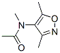 Acetamide, N-(3,5-dimethyl-4-isoxazolyl)-N-methyl- (9CI) 结构式