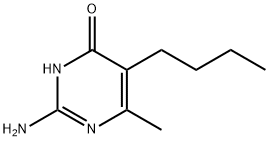 4-嘧啶酮,2-氨基-5-丁基-6-甲基- 结构式